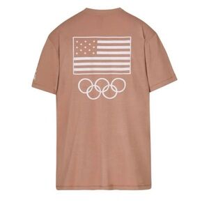 NWT SKIMS Jersey T-Shirt Team USA Olympic Capsule Sienna Medium
